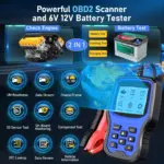 Pro 2-in-1 OBD2 Scanner and Battery Tester for Enhanced Vehicle Diagnostics 5 71722 280c04