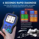 Pro 2-in-1 OBD2 Scanner and Battery Tester for Enhanced Vehicle Diagnostics 11 71722 6214f8