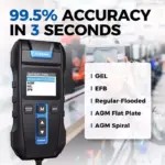 Advanced 12V/24V Digital Battery Tester with Built-in Printer and Multilingual Support 7 71795 3ce82e
