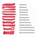 Comprehensive 38PCS Car Trim & Audio Removal Tool Kit 6 72121 25d123
