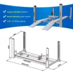 Heavy-Duty 4-Post Car Lift for Wheel Alignment and Repair 6 72291 937beb