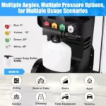 High-Power 3800PSI Electric Pressure Washer, 2.6GPM & 1900W, Multi-Surface Cleaning Machine 6 72374 08e74d