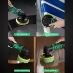 4-Inch Cordless Car Polisher - Wireless Detailing and Scratch Repair Buffer Set with Fast Charger 8 72402 47cecd
