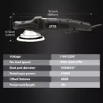 6 Inch Dual Action Car Polisher Set with Speed Control and Accessories 5 72450 9ef02a
