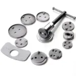 Universal 12-Piece Car Brake Caliper Tool Set – Disc Rewind & Piston Compression Kit 5 72499 86470a