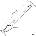 Adjustable Double-Head Ratchet Wrench - Universal 8-22mm Spanner for Bicycles and Cars 8 74509 e0cb49