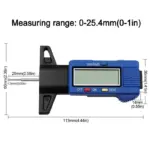 Essential Digital Tire Tread Depth Gauge - Precision Auto Tire Monitoring Tool 9 74521 de1c65