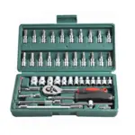 Professional 46-Piece Socket Wrench Set – Versatile Tool Kit for Car and Home Repair 10 74555 903484
