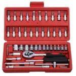 Professional 46-Piece Socket Wrench Set – Versatile Tool Kit for Car and Home Repair 9 74555 a910a5