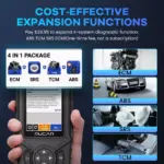 WiFi OBD2 Diagnostic Tool with Touchscreen - Automotive Engine & Systems Code Reader with Multi-Language Support 6 74581 4f9c8d