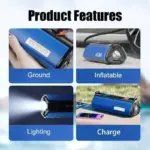 Portable Tire Inflator with Emergency Car Jump Starter & Multifunctional Air Pump 7 75103 7378ab