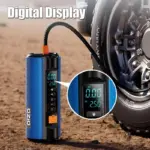Portable Tire Inflator with Emergency Car Jump Starter & Multifunctional Air Pump 6 75103 f71215