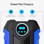 Portable Digital Tire Inflation Pump with LED Lamp for Car & Motorcycle 5 75141 463238