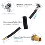 Universal Tire Inflator Hose with Locking Air Chuck for Cars & Bikes 5 75405 90c467