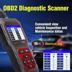 Universal OBD2 Scanner Code Reader: Red AT500 for Safe Driving & Diagnostics 9 75547 928ddc