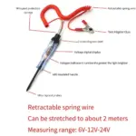 High-Quality Automotive Circuit Tester for Trucks: 6V-24V Voltage Diagnostic Probe Pen 7 75611 1bea15