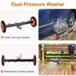 16-inch High Pressure Undercarriage Water Broom with Quick-Connect & 3 Wands 9 75808 2e3ac8