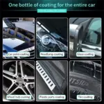 Nano Ceramic Car Coating Kit: Liquid Spray Polish Wax for Auto Detailing 9 76141 74587d