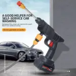 Wireless 6000mAh High-Pressure Car & Garden Washer with Foam Generator 4 76720 4155c2