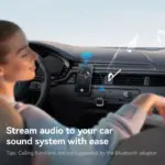 Car Bluetooth 5.4 Transmitter & Receiver AUX Adapter with LED Display 7 76832 083684