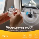 Car Bluetooth 5.4 Transmitter & Receiver AUX Adapter with LED Display 6 76832 bfbc48