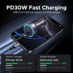 30W Dual USB-C Fast Car Charger for iPhone & USB-C Devices 4 76863 2ea32e