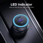 30W Dual USB-C Fast Car Charger for iPhone & USB-C Devices 7 76863 ca8c10