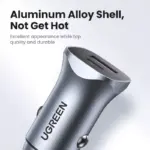 30W Dual Port Fast Car Charger USB-C & USB-A with PD & Quick Charge 6 76880 76e63e