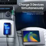 130W Triple-Port USB-C Car Charger for Phones, Tablets & Laptops 7 76893 c61413