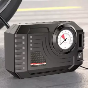 Portable Digital Tire Inflator with Pressure Gauge & LED Light