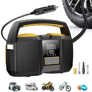 150 PSI Dual Cylinder Super Fast Tire Inflator with LED Light