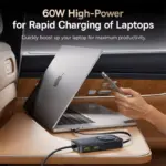 60W Retractable Fast-Charging Car Charger with 6-Port Rear Seat Extension 6 77018 b9207a