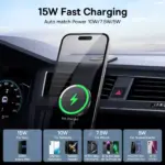 Magnetic 15W Bendable Car Phone Holder & Wireless Charger Stand 4 77150 136038