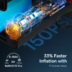 Wireless Portable Tire Inflator with Digital Display and Auto-Stop 7 77165 07f5d1