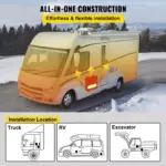 12V 5KW Diesel Air Heater with LCD & Remote for Cars, Trucks & RVs 5 77183 069e0f