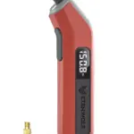 Digital Tire Pressure Gauge with LED Display, 200 PSI, Presta Valve Adapter 8 77240 43a7df
