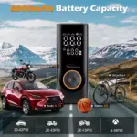150 PSI Cordless Tire Inflator Portable Air Compressor with 6000mAh Battery 4 77266 f1c93f