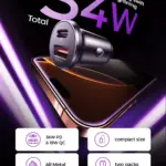 54W Car Phone Charger Fast Charging Type C PD Adapter for iPhone & Huawei 3 77316 3997f2