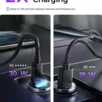 54W Car Phone Charger Fast Charging Type C PD Adapter for iPhone & Huawei 6 77316 6c49e4