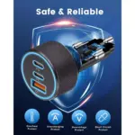 67W 3-Port USB C Car Charger Adapter - Dual USB-C & USB-A Fast Charging 5 77325 476fe9