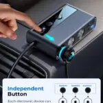 9-in-1 210W Fast Charging Car Power Hub with Independent Switches 5 77342 77a3a8