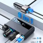 9-in-1 210W Fast Charging Car Power Hub with Independent Switches 4 77342 db8d6f