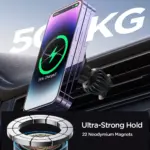 Magnetic Car Mount Wireless Charger 15W Fast Charging Phone Holder 3 77359 eb5e40
