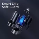 24W Dual USB Fast Car Charger with LED Display and 5-Port Expansion 8 77380 79f243