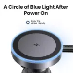 Magnetic Car Phone Holder Wireless Charger with LED Light for iPhone 7 77475 121d09