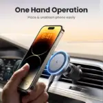 Magnetic Car Phone Holder Wireless Charger with LED Light for iPhone 5 77475 eb4e26