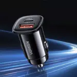 30W USB Car Charger with Dual Fast Charging QC4.0 PD Type-C & USB-A 1 77498-c91ce0.webp