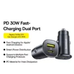 30W Dual Port Car Charger USB-C Fast Charging for iPhone & Android 6 77511 b3a100