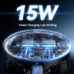 15W Wireless Magnetic Car Phone Holder with 360° Rotation 5 77684 7e0505