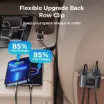 78W 5-Port USB C Car Charger with PD & QC 3.0 Fast Charging 5 77702 59d838
